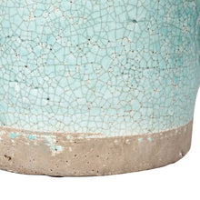 CANDIA CERAMIC VASE TURQUOISE - SMALL 20cm