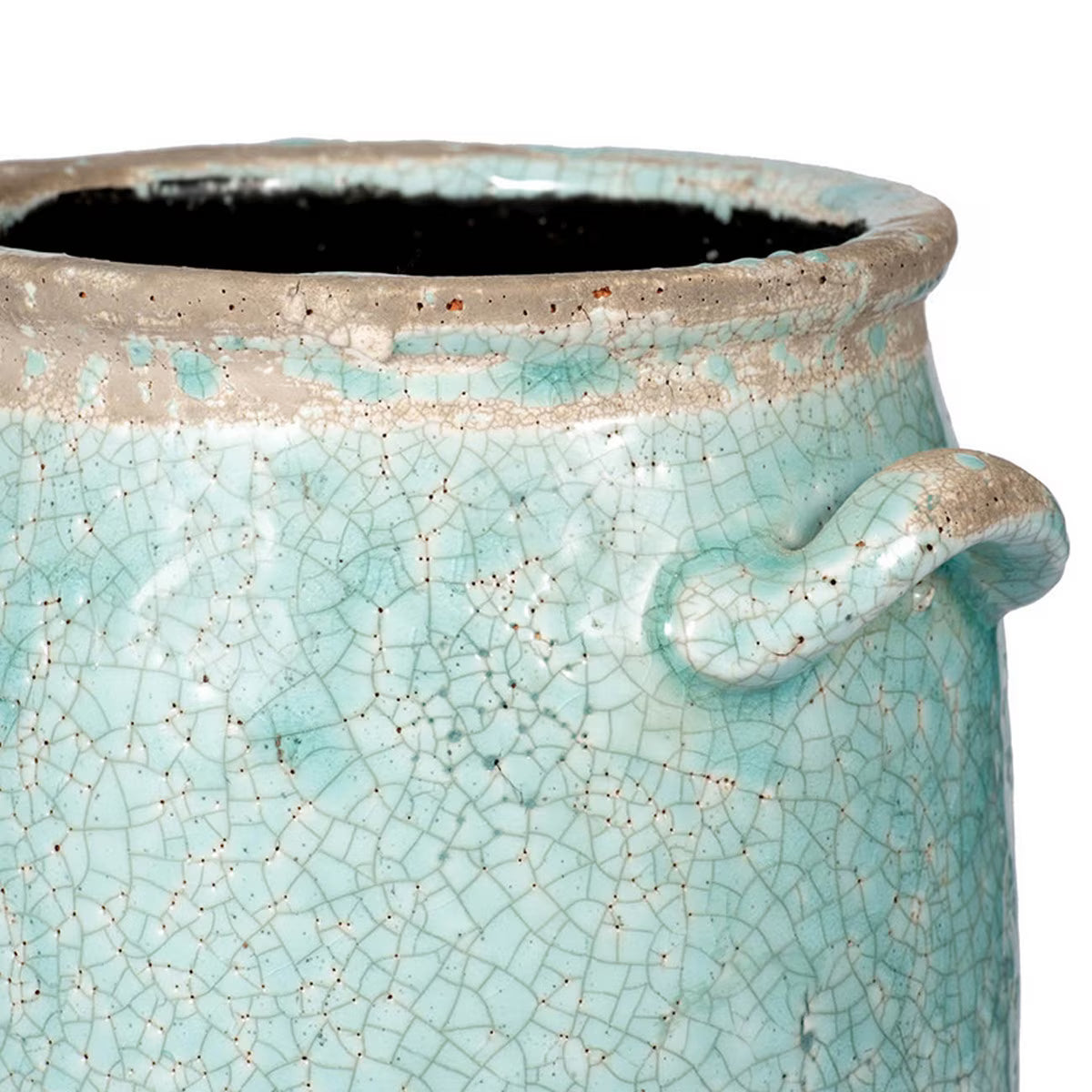 CANDIA CERAMIC VASE TURQUOISE - SMALL 20cm