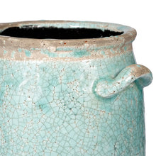 CANDIA CERAMIC VASE TURQUOISE - SMALL 20cm