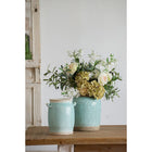 CANDIA CERAMIC VASE TURQUOISE - SMALL 20cm