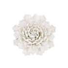 Handmade White Ceramic Flower Wall Hang  18.5cm