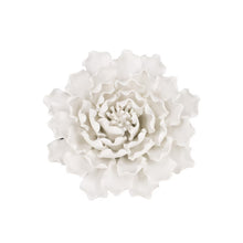 Handmade White Ceramic Flower Wall Hang  18.5cm