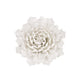 Handmade White Ceramic Flower Wall Hang  18.5cm