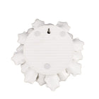 Handmade White Ceramic Flower Wall Hang  18.5cm