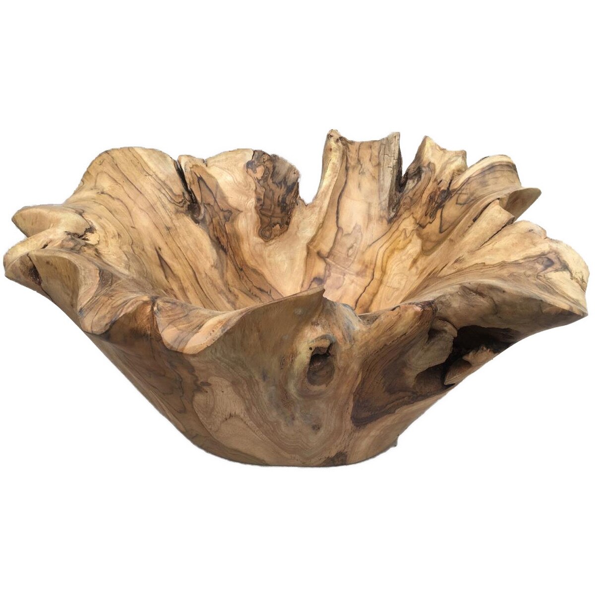 Organic Teak Bowl - 35cm