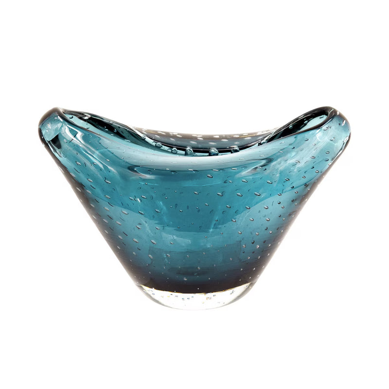 Belling Blue Glass Bubble Bowl - 29cm