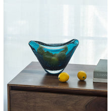 Belling Blue Glass Bubble Bowl - 29cm
