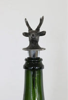 Solid Iron Deer Bottle Stopper 