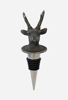 Deer Bottle Stopper - Pewter Finish 15.5cm