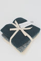 Beau Wash Cloths Set Of 3 - Teal Fleck