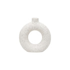 Frankly Cotton Textured Ceramic Ring Vase