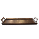 Thali Rectangular Platter Brass/Bronze - 44.5 x 20.8 x 5.2 cm