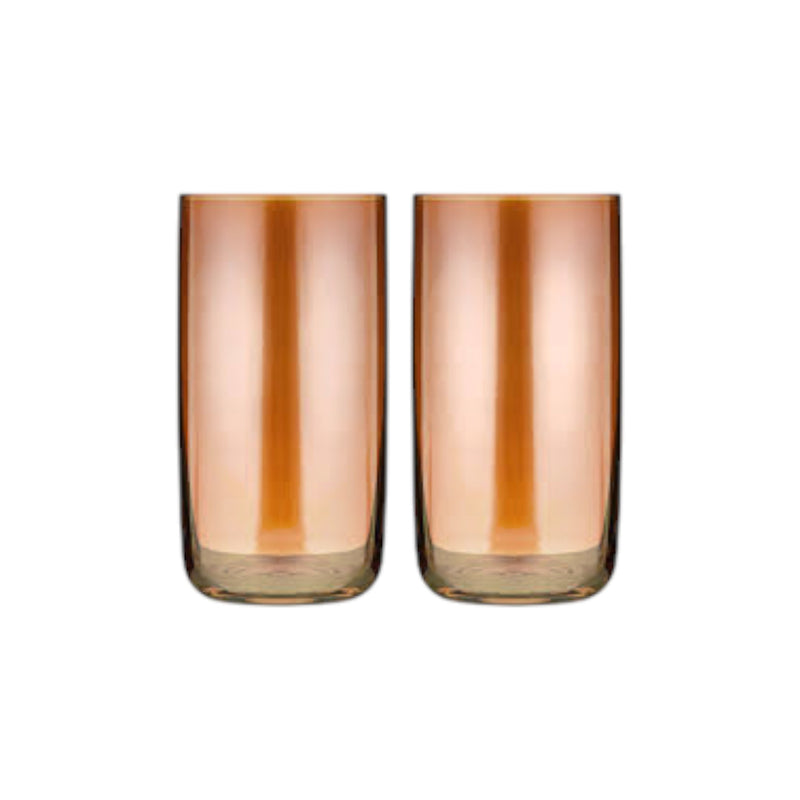 Verity Amber 2Pk Highball Tumbler