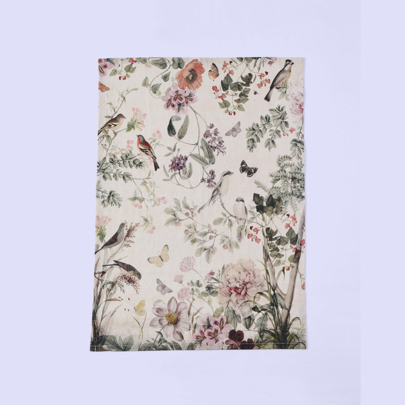 MM Linen Viola  Printed 50% European Flax Linen & 50% Cotton Tea Towel  50x70cm