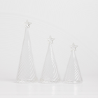 15cm Glass Table Top Wave Tree - unlit