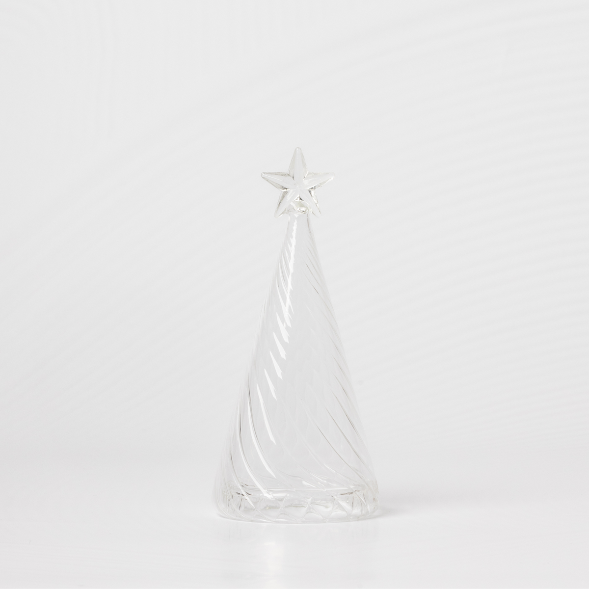 15cm Glass Table Top Wave Tree - unlit