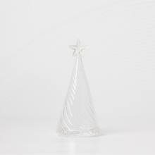15cm Glass Table Top Wave Tree - unlit