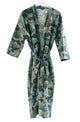 Bianca Lorenne Waterlily Ocean Housecoat - Soft Cotton Linen Blend