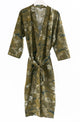 Bianca Lorenne Waterlily Olive Housecoat - Soft Cotton Linen Blend