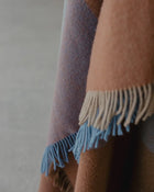 Weave Large Check Wool Throw  - Brookside Ocean - Ships May 2026