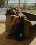 Large check wool throw  Westport Multi