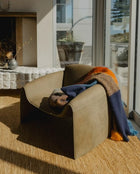 Large check wool throw  Westport Multi