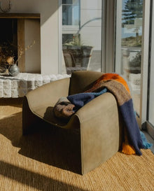Large check wool throw  Westport Multi