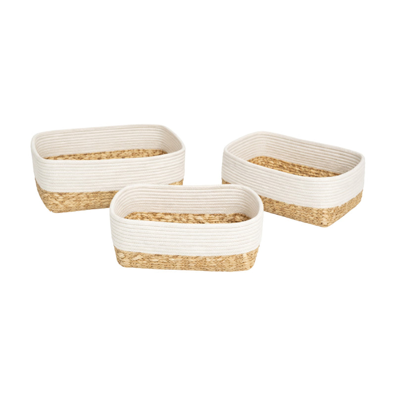 Frankly Cotton Woven Storage Baskets Natural