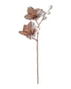 Christmas Rose Spray With Pearls – Taupe