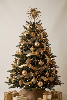 XL Xmas Starburst – Antique Gold - Christmas Tree Star