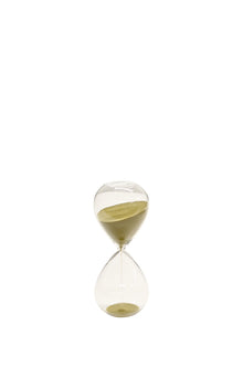 Frankly Cotton Sand timer 15 Minutes - Soft Olive Green 16.5cm Tall