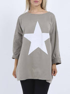 Beau Zola Star Sweater Mocha "Made in Italy"