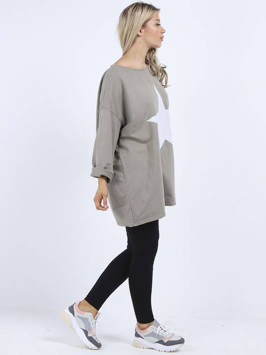 Beau Zola Star Sweater Mocha "Made in Italy"