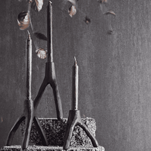 MUUBS Aion Nordic Candle holder Small - Black - 13.4cm Tall  - Available August