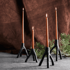 MUUBS Aion Nordic Candle holder Small - Black - 13.4cm Tall  - Available August