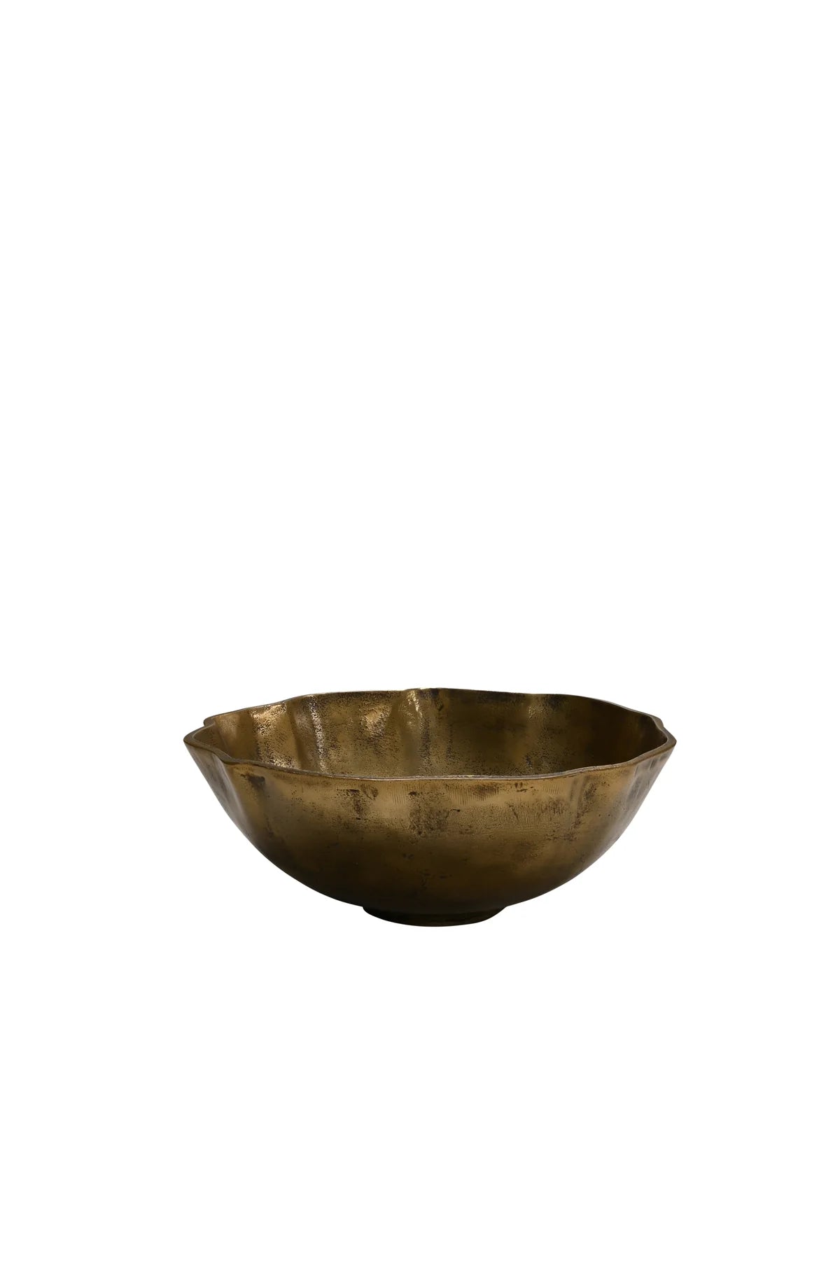 ANKARA Gilded Poppy Bowl - Vintage Brass Finish - 32cm Wide
