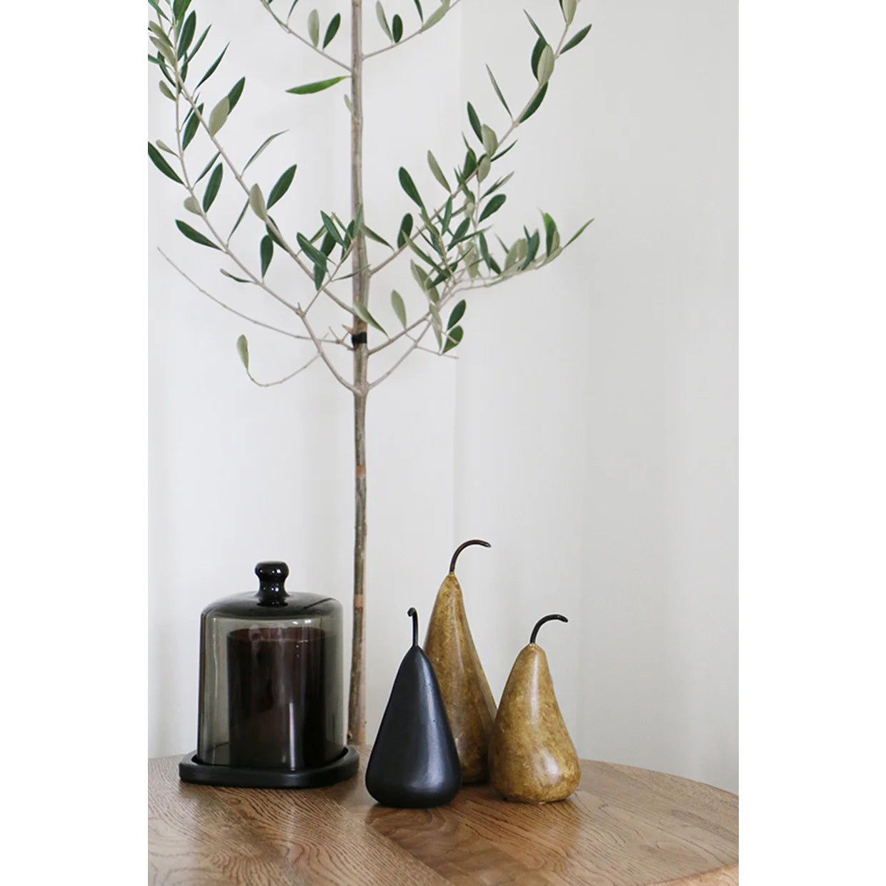 Marble Medium Pear in Golden Brown