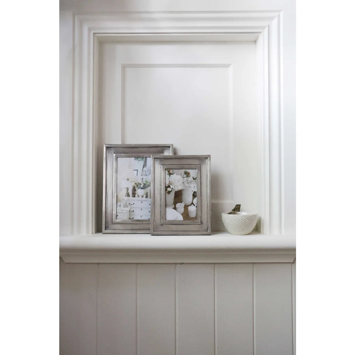 Antique Silver Style Photo Frame - Large
