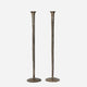 Forged Organic Tall Candlestick Antique Brass