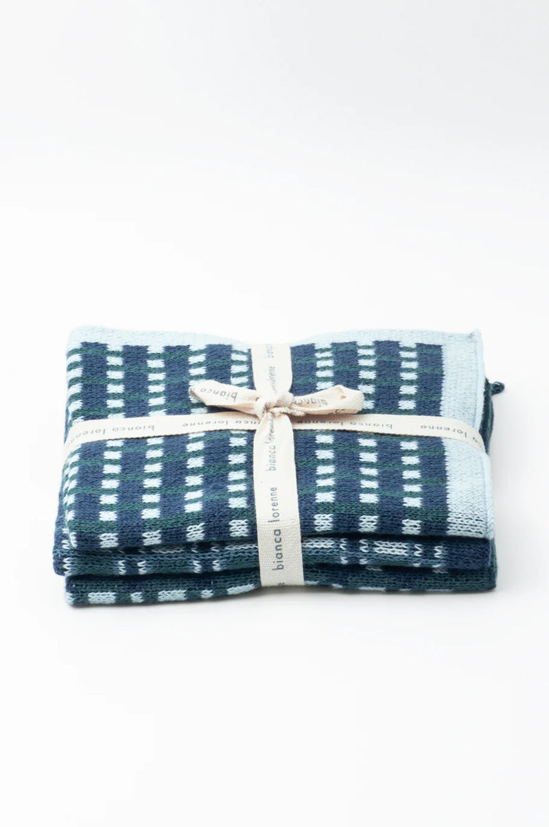 Bianca Lorenne Basento Denim Washcloths - Set of Three