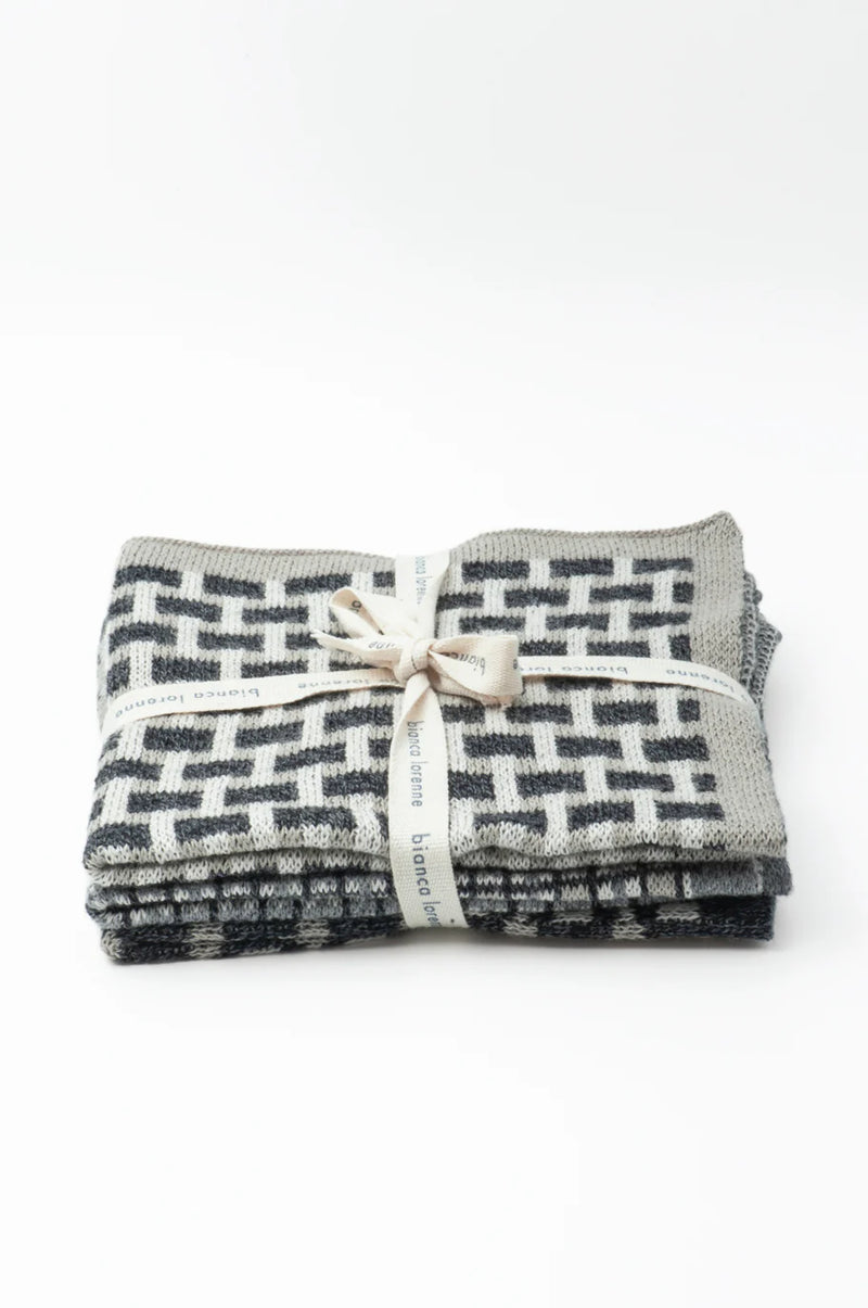 Bianca Lorenne Basento Graphite Washcloths - Set of Three