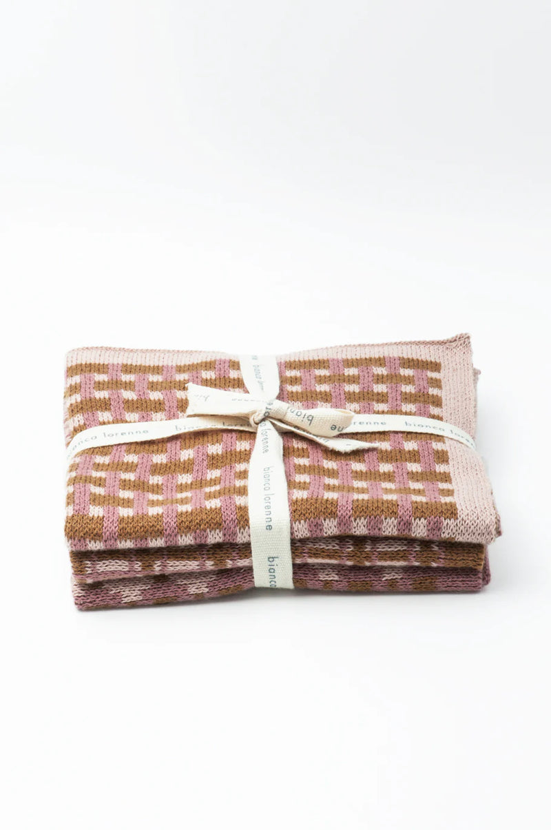Bianca Lorenne Rose Gold Washcloths - Set of Three