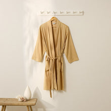 Bamboo Cotton Bathrobe - Almond