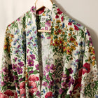 Bamboo Cotton Bathrobe - Elizabeth Ivory