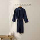 Bamboo Cotton Bathrobe - Navy