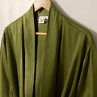 Bamboo Cotton Bathrobe - Olive