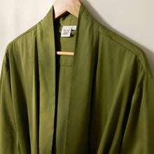Bamboo Cotton Bathrobe - Olive