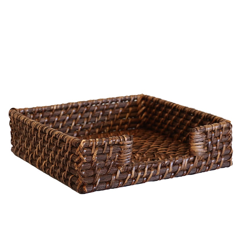 Bermuda Napkin Holder Walnut Rattan