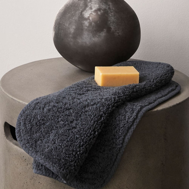Super Pile Cotton Face Cloth - Coal