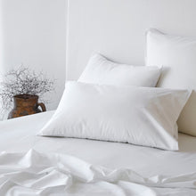 Fresh Cotton Percale European Pillowcase - White
